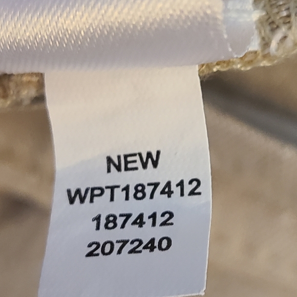 J Jill Linen Stretch Ankle Pants XL Petite Light Beige Button Hem Side Zipper - Picture 10 of 10